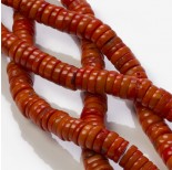 Zdjęcie - Koral bambusowy krążeki pomarańczowe 14mm
